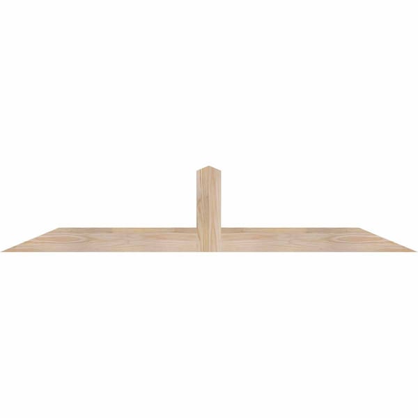 Ekena Millwork Portland Smooth Timber Gable Bracket, Douglas Fir, 60"W x 12"H x 1 1/2"D x 3 1/2"F, 5/12 Pitch GBW060X12X0204POR00SDF - main